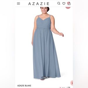 Azazie Blake Blue Bridesmaid Dress